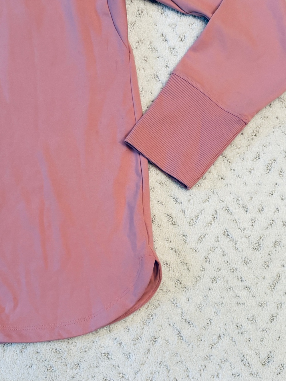 Duluth Trading NEW NoGA Classic Long Sleeve Tee Womens Large Dusty Rose Stretch - Picture 7 of 10